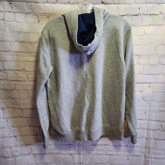 Eddie Bauer Hoodie Boys Large Grey Explore Graphic Print Fleece Pullover - Picture 4 of 10